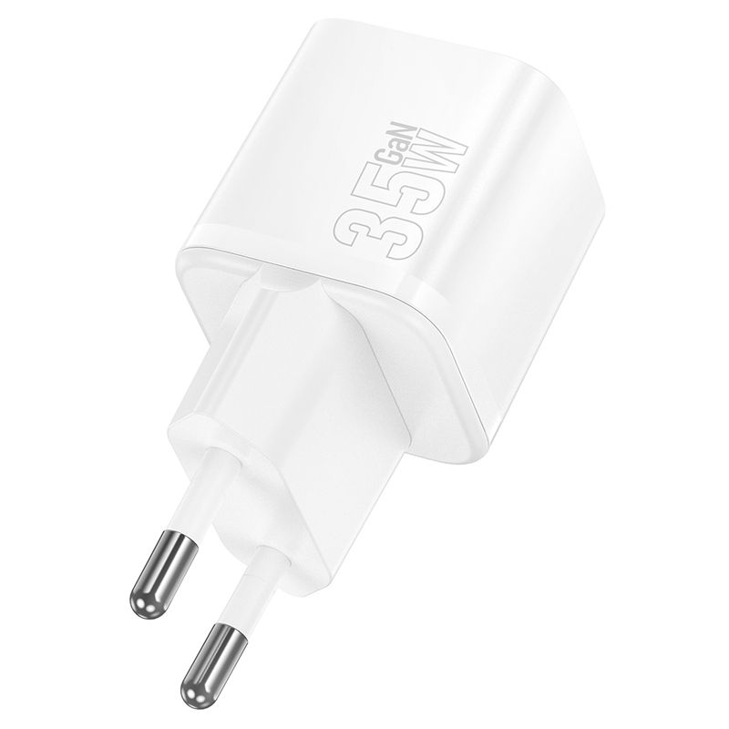Мережевий зарядний пристрій HOCO N66 Ingenious single port PD35W charger White
