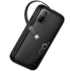 Зовнішній акумулятор HOCO Q51 Key PD20W power bank with telescopic cable(10000mAh) Black