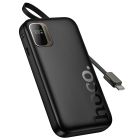 Зовнішній акумулятор HOCO Q51 Key PD20W power bank with telescopic cable(10000mAh) Black