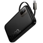 Зовнішній акумулятор HOCO Q51 Key PD20W power bank with telescopic cable(10000mAh) Black
