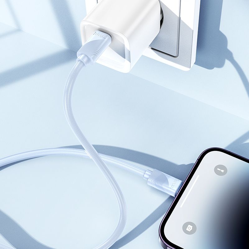 Кабель HOCO X114 Energy PD charging data cable iP White