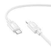 Кабель HOCO X122 Benefit PD27W silicone charging data cable iP White