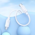 Кабель HOCO X122 Benefit 60W silicone charging data cable C to C White