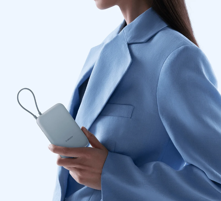 Зовнішній акумулятор Xiaomi Power Bank 10000mAh (Integrated Cable) Tan GL