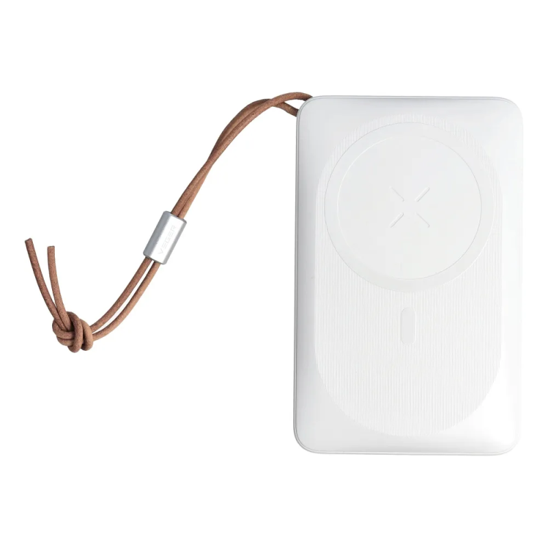 Зовнішній акумулятор VEGER 10000 mAh with wireless charging compatible with MagSafe PD QC3.0 2A 20W MagOn (VP1151 / W1151) white