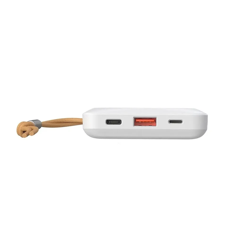 Зовнішній акумулятор VEGER 10000 mAh with wireless charging compatible with MagSafe PD QC3.0 2A 20W MagOn (VP1151 / W1151) white