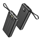 Зовнішній акумулятор VEGER 20000 mAh with built-in cables Micro USB / Type C / Lightning C20 (W2047 / W2059) black