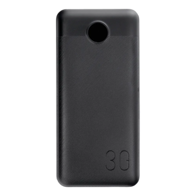 Зовнішній акумулятор VEGER 30000 mAh PD QC3.0 3A 20W L30 (W3008PD) black