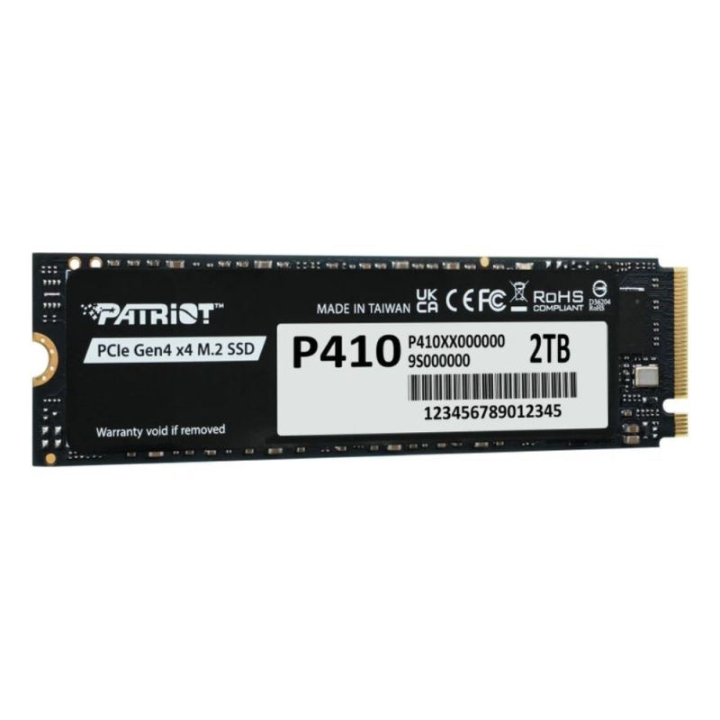 Накопичувач SSD M.2 Patriot P410 2TB NVMe 2280 PCIe Gen4 x4 5000/4500 TLC