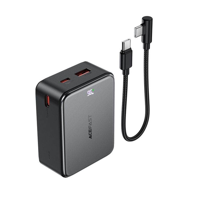 Зовнішній акумулятор ACEFAST M28-10000 22.5W fast charging power bank with cable Black