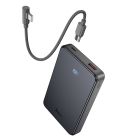 Зовнішній акумулятор HOCO J170 Starlight 22.5W+PD20W fully compatible power bank with cable(10000mAh) Metal Gray