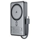Зовнішній акумулятор ACEFAST M18-10000 PD20W/22.5W magnetic fast charging power bank with built-in cable Black