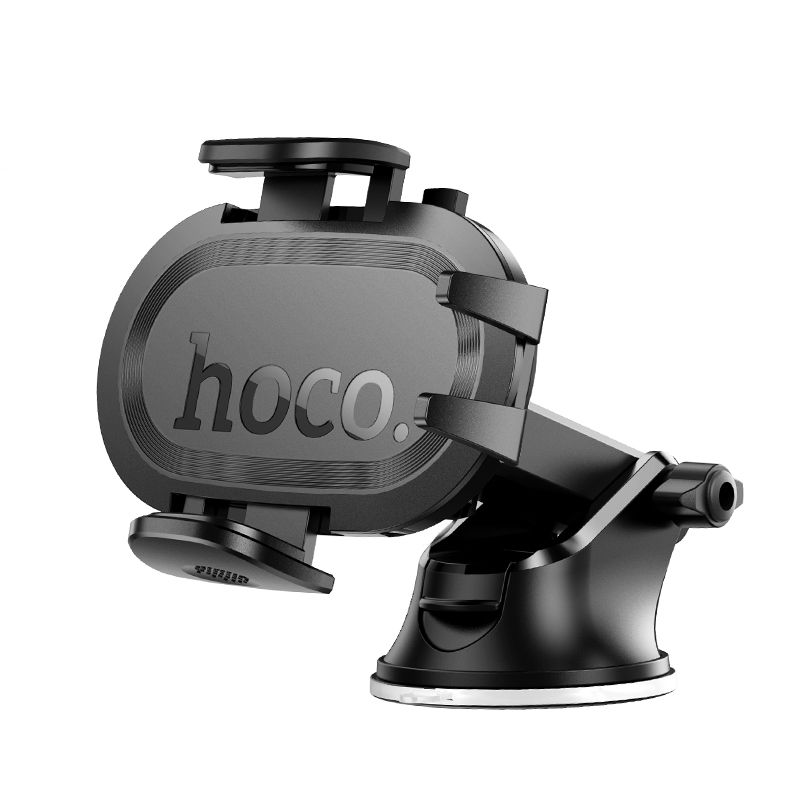 Автотримач для телефона HOCO H54 Brusco ultra-thin push-type car holder(center console) Black