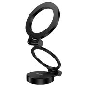 Автотримач для телефона HOCO H98 Rider folding Ring Magnetic Car holder(center console) Black