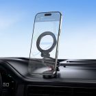 Автотримач для телефона HOCO H98 Rider folding Ring Magnetic Car holder(center console) Black