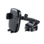 Автотримач для телефона з БЗП ACEFAST D49 press type wireless charging car holder for dashboard Black