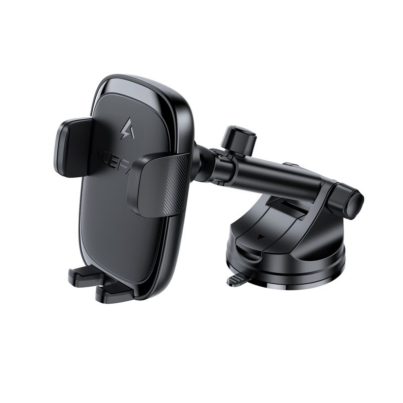 Автотримач для телефона з БЗП ACEFAST D49 press type wireless charging car holder for dashboard Black