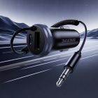 Bluetooth-ресивер BOROFONE BC64 Contento dual-port car BT receiver with built-in cable Black