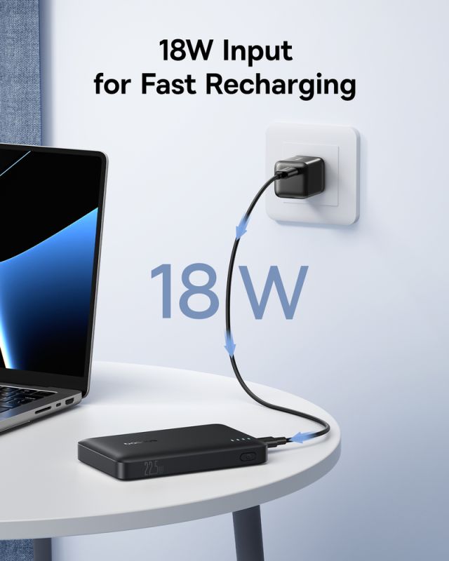 Зовнішній акумулятор Baseus EnerFill FP21 Power Bank 10000mAh 22.5W Cosmic Black (Includes Simple Type-C to Type-C Cable 20V/3A 30cm Black)