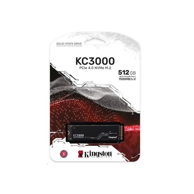 Накопичувач SSD M.2 Kingston KC3000 512GB NVMe 2280 PCIe 4.0 x4 3D NAND TLC