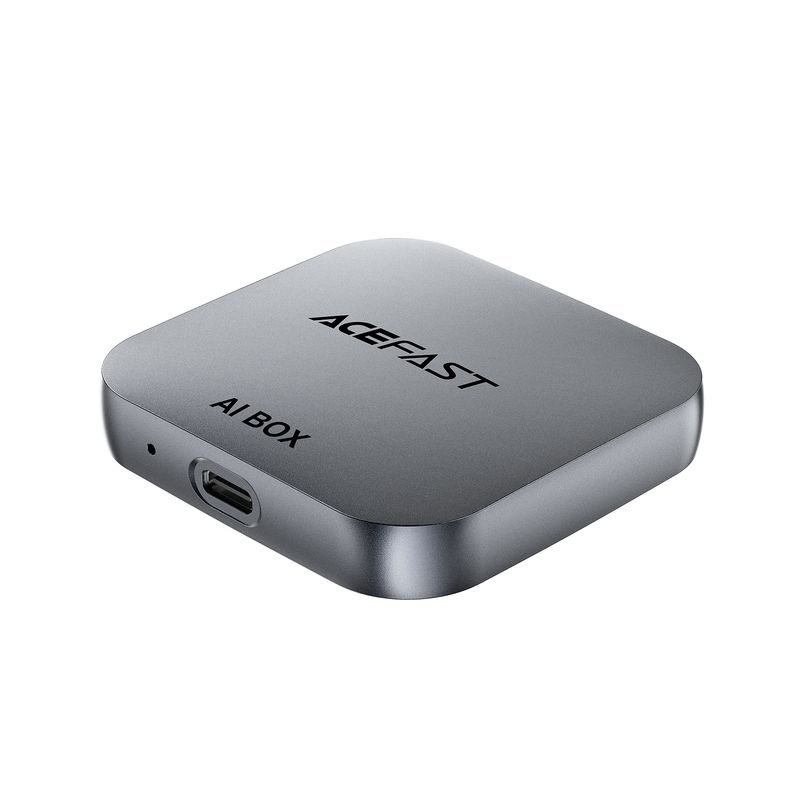 Адаптер ACEFAST QC2 AI Box CarPlay wireless adapter for car Metal Gray