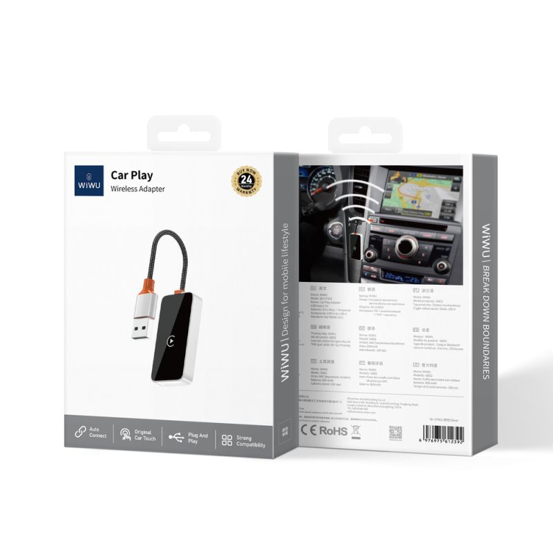 Адаптер WIWU CarPlay Adapter Wi-CP002 Gray