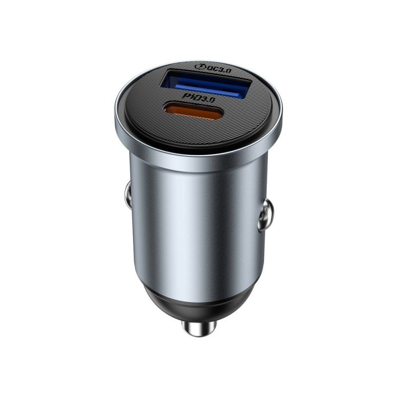 Автомобільний зарядний пристрій WIWU 35W Nano Lite A+C Fast Car Charger Wi-CC030 Gray