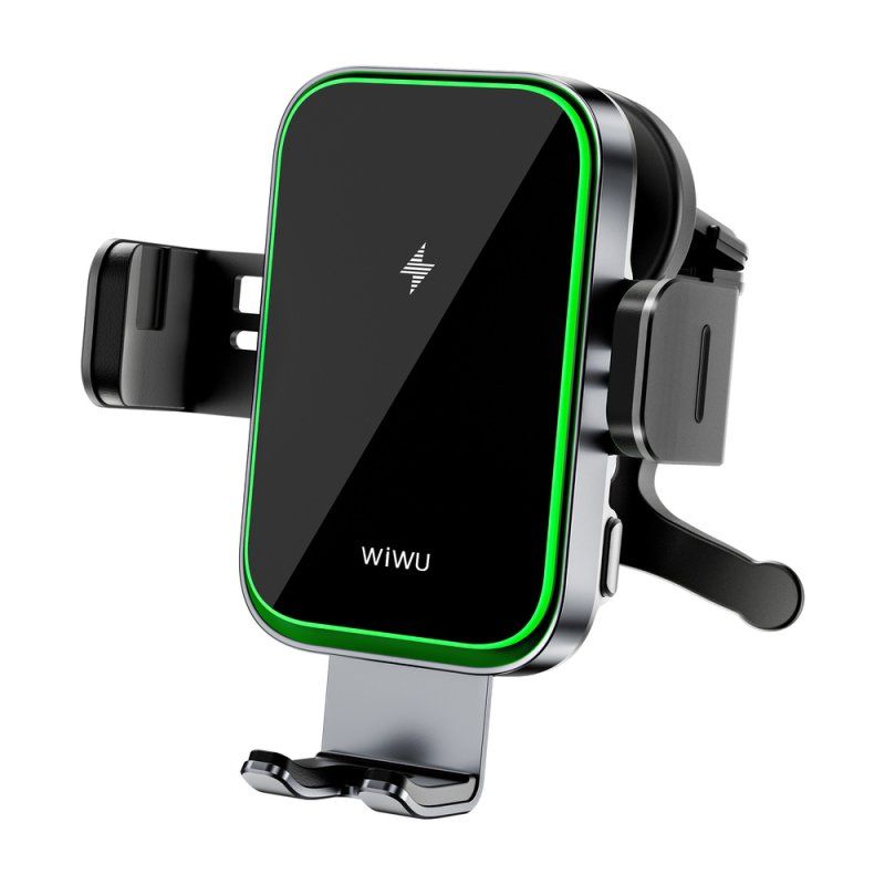 Автотримач для телефона з БЗП WIWU FREELANDER Car Wireless Charger CH-313 Black