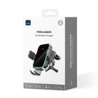Автотримач для телефона з БЗП WIWU FREELANDER Car Wireless Charger CH-313 Black