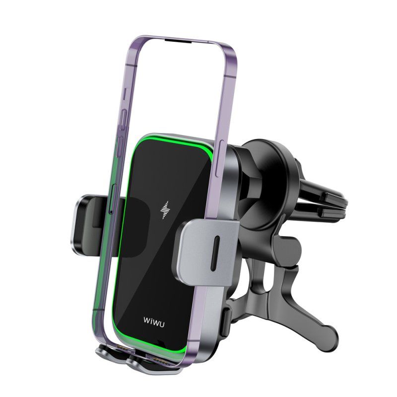 Автотримач для телефона з БЗП WIWU FREELANDER Car Wireless Charger CH-313 Black