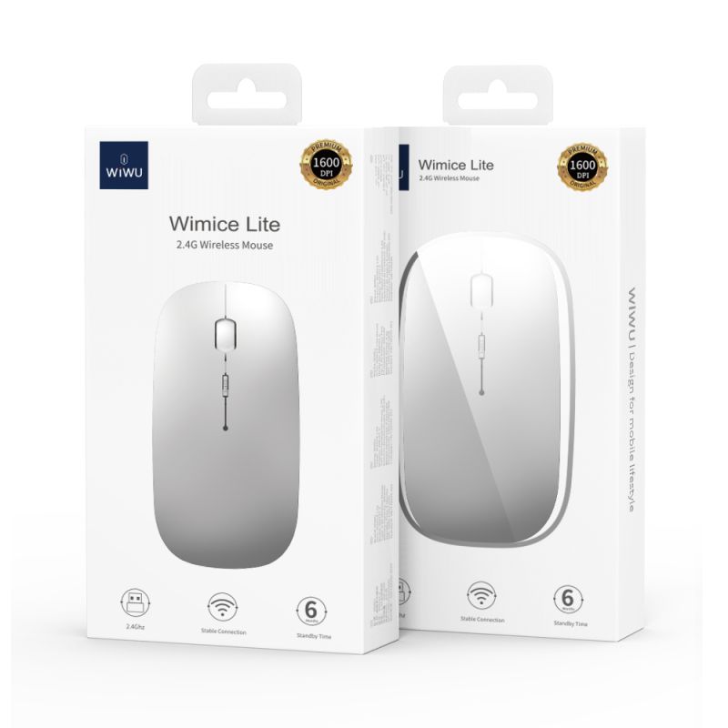 Маніпулятор миша бездротова WIWU Wimice Lite 2.4G Wireless Mouse WM101-C black