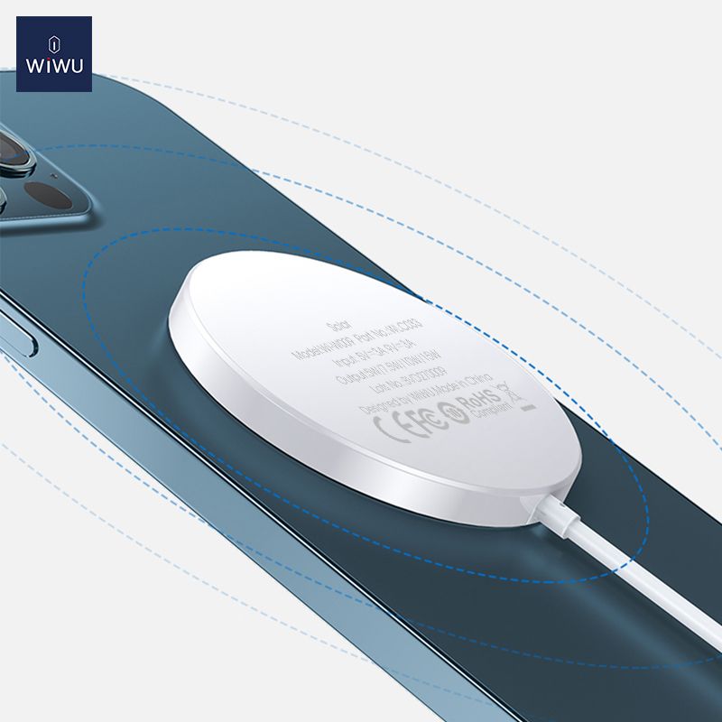 Бездротовий зарядний пристрій WIWU Wi-W009 Magnetic Wirless White