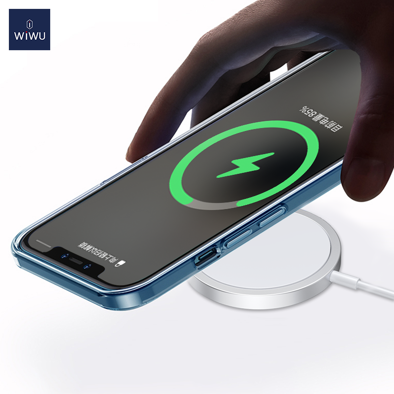 Бездротовий зарядний пристрій WIWU Wi-W009 Magnetic Wirless White