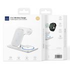 Бездротовий зарядний пристрій WIWU 3 in 1 Foldable Wireless Charger Wi-W020 White