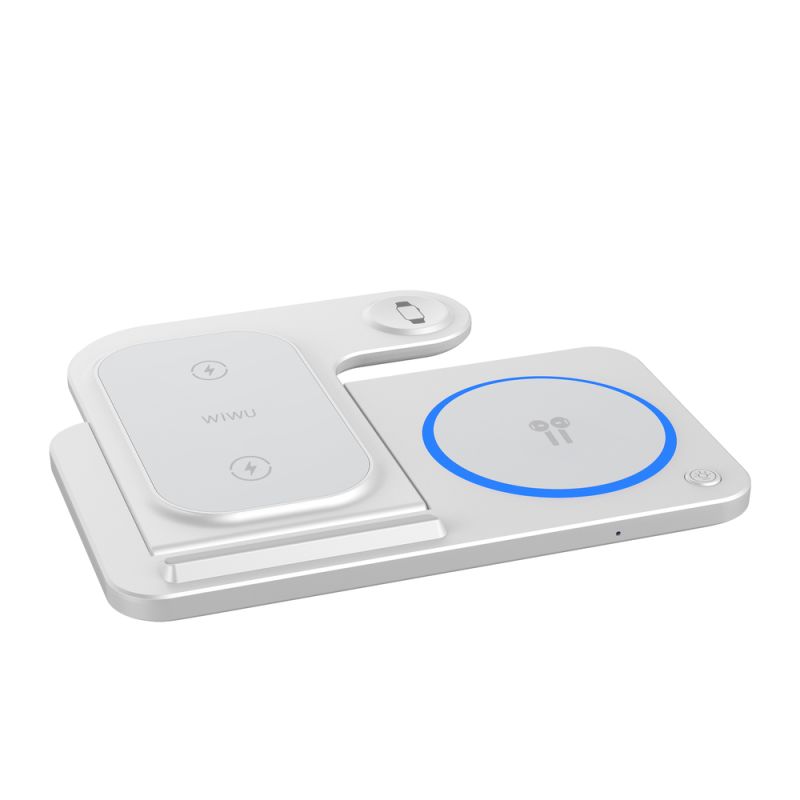 Бездротовий зарядний пристрій WIWU 3 in 1 Foldable Wireless Charger Wi-W020 White