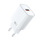Мережевий зарядний пристрій WIWU 18W Essen GaN Fast Charger Wi-G006 EU White