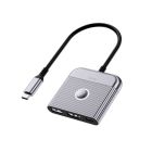 USB-Hub WIWU Traveling 3in1 USB C hub Wi-HB002 Gray