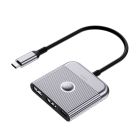 USB-Hub WIWU Traveling 3in1 USB C hub Wi-HB002 Gray