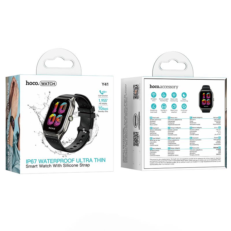 Смарт-годинник HOCO Y41 Smart watch(call version) Black