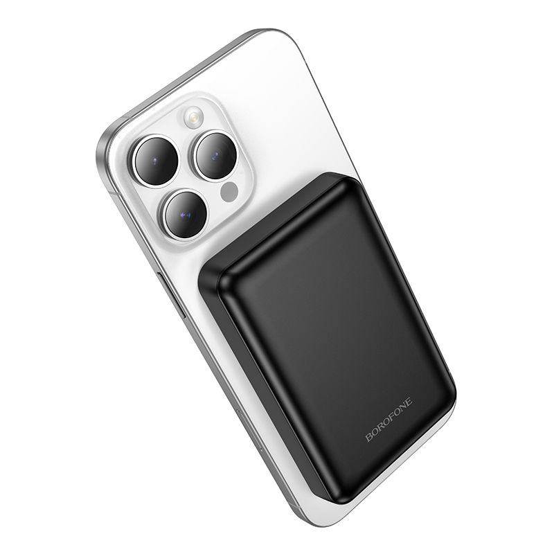 Зовнішній акумулятор BOROFONE BJ82 Dawn magnetic power bank(5000mAh) Black