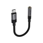 Аудіокабель ACEFAST J12 USB-C to 3.5mm audio converter Black