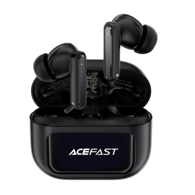 Бездротові навушники TWS ACEFAST W6 smart screen,ENC, IPX4, Black
