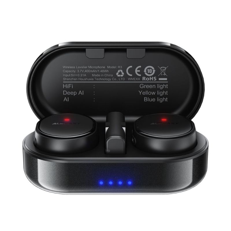 Бездротова мікрофонна система ACEFAST R3 dual-mic (Type-C) Black