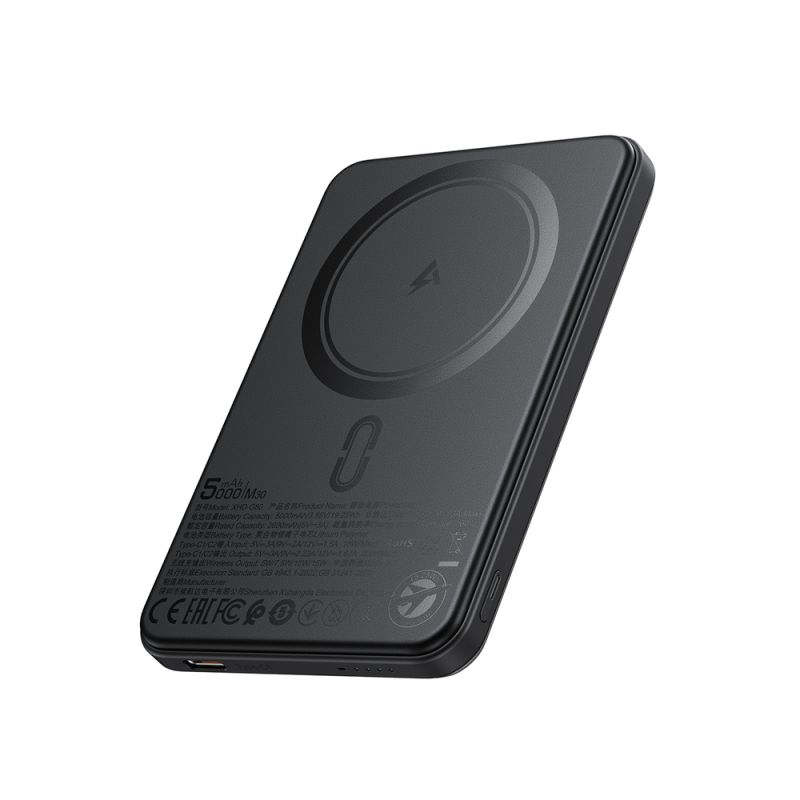 Зовнішній акумулятор ACEFAST M30-5000 PD20W magnetic fast charging power bank with cable Black
