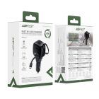 Автомобільний зарядний пристрій ACEFAST B17 95W car charger with telescopic cable Black