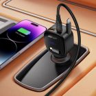 Автомобільний зарядний пристрій ACEFAST B17 95W car charger with telescopic cable Black