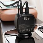 Автомобільний зарядний пристрій ACEFAST B17 95W car charger with telescopic cable Black