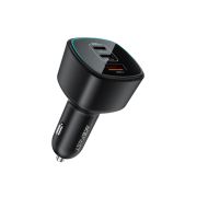 Автомобільний зарядний пристрій ACEFAST B18 200W(2USB-C+USB-A)fast car charger Black