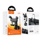 Автотримач для телефона HOCO H67 Gamble gravity linkage car holder(center console) Black