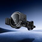 Автотримач для телефона з БЗП HOCO HW35 Power electric magnetic wireless fast charging car holder(air outlet) Black